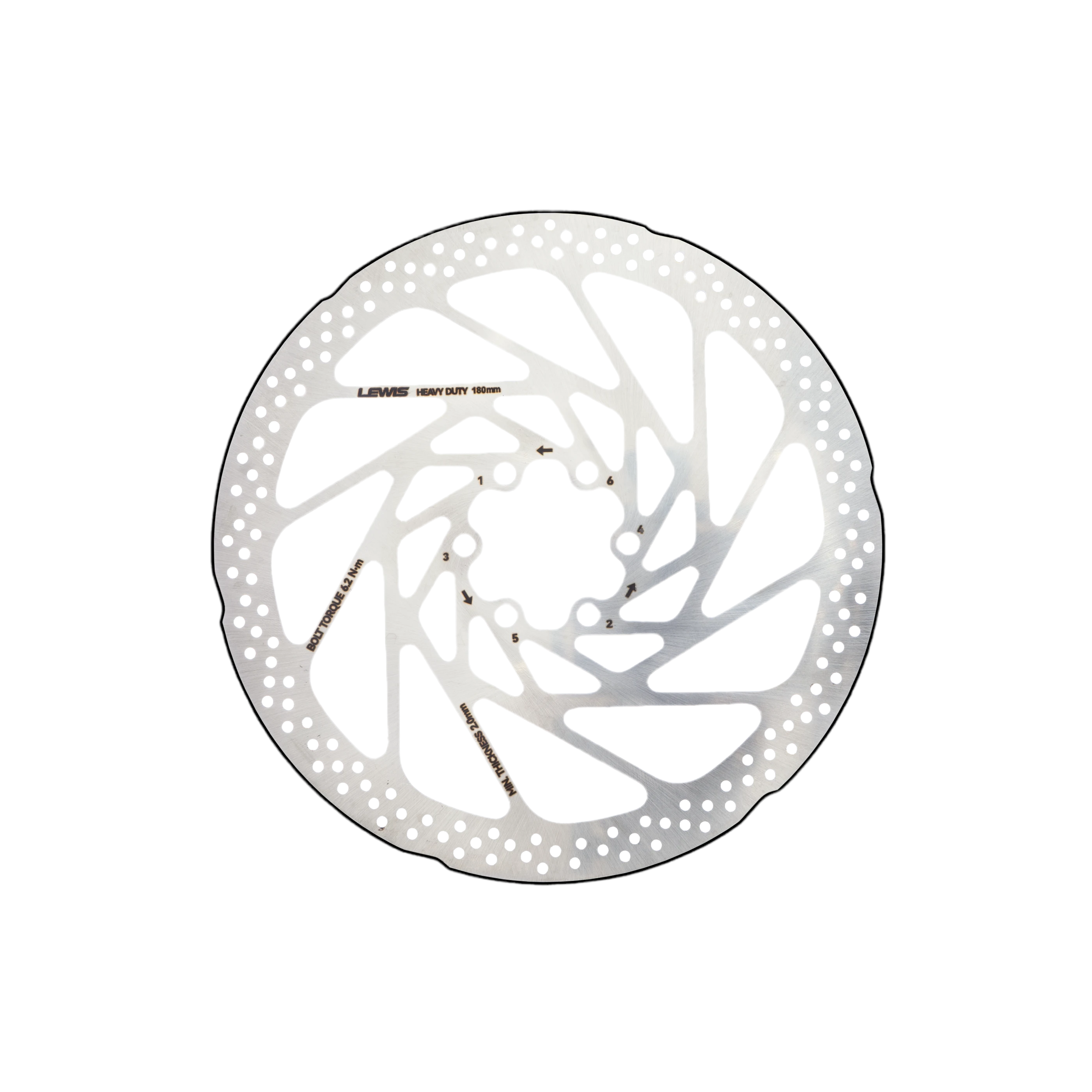 Lewis 180mm 2.3mm Brake Disc Rotor