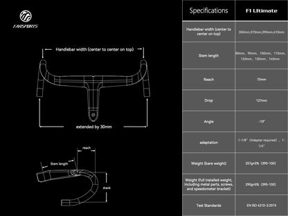 Farsports F1 Ultimate Integrated Handlebar