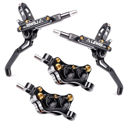Lewis LHT Ultimate 4 Piston Hydraulic Bicycle Disc Brake Kit